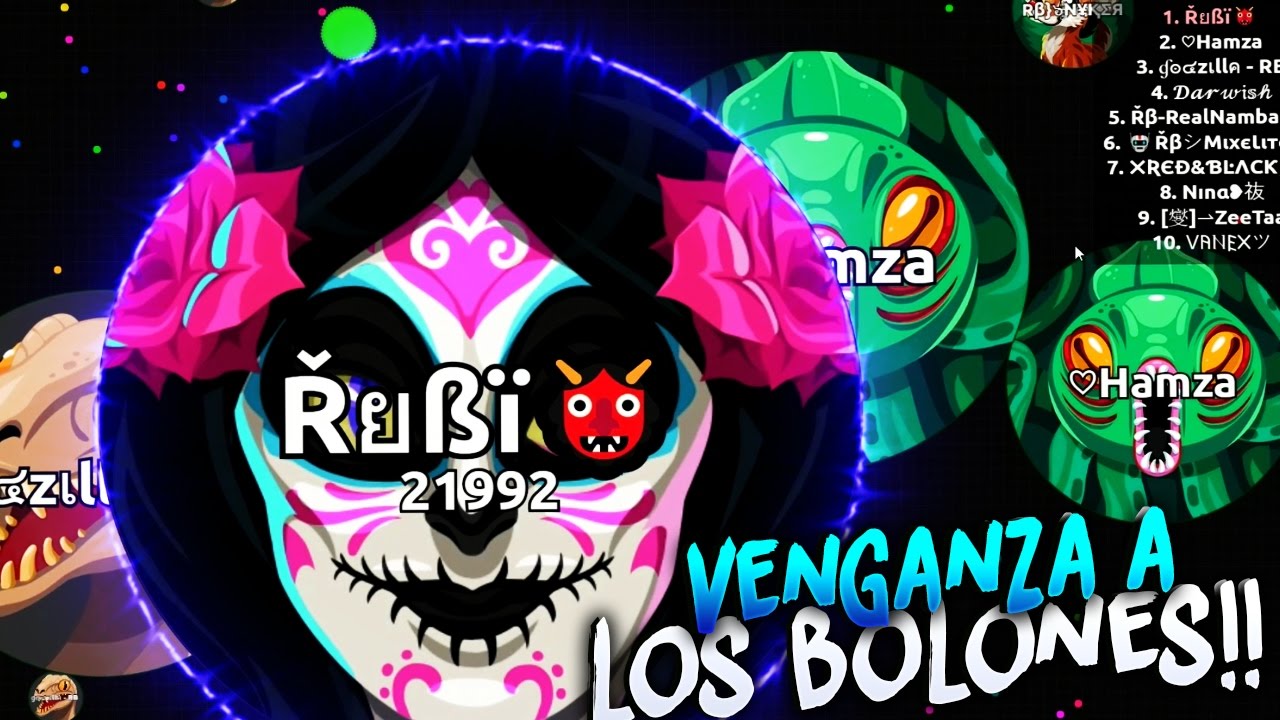VENGANZA A LOS BOLONES!! | Agar.io | Rubinho vlc