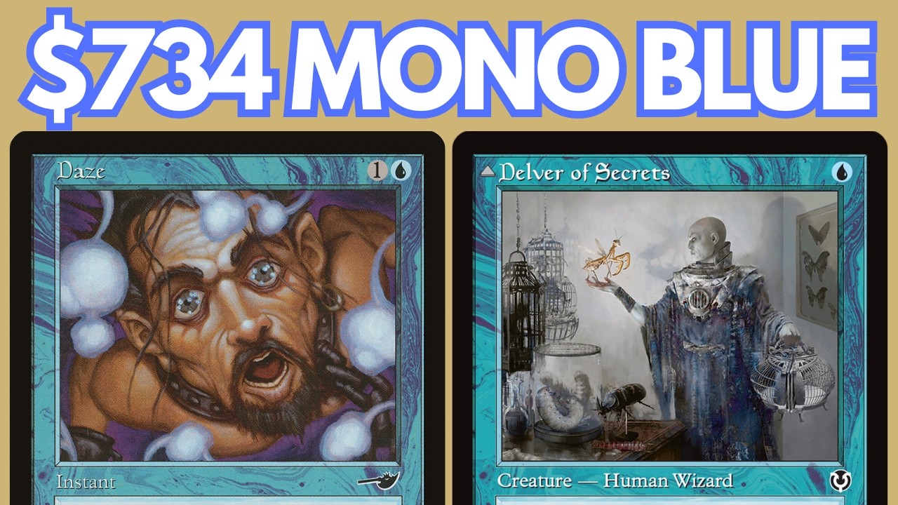 BRUTAL SIMPLICITY! Legacy Mono Blue Delver with NO RESERVE LIST cards ft. Flow State. MTG League