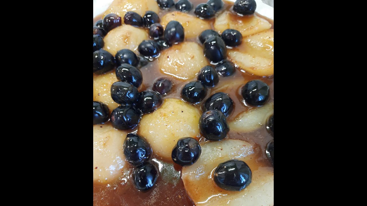 Десерт Груша в карамели