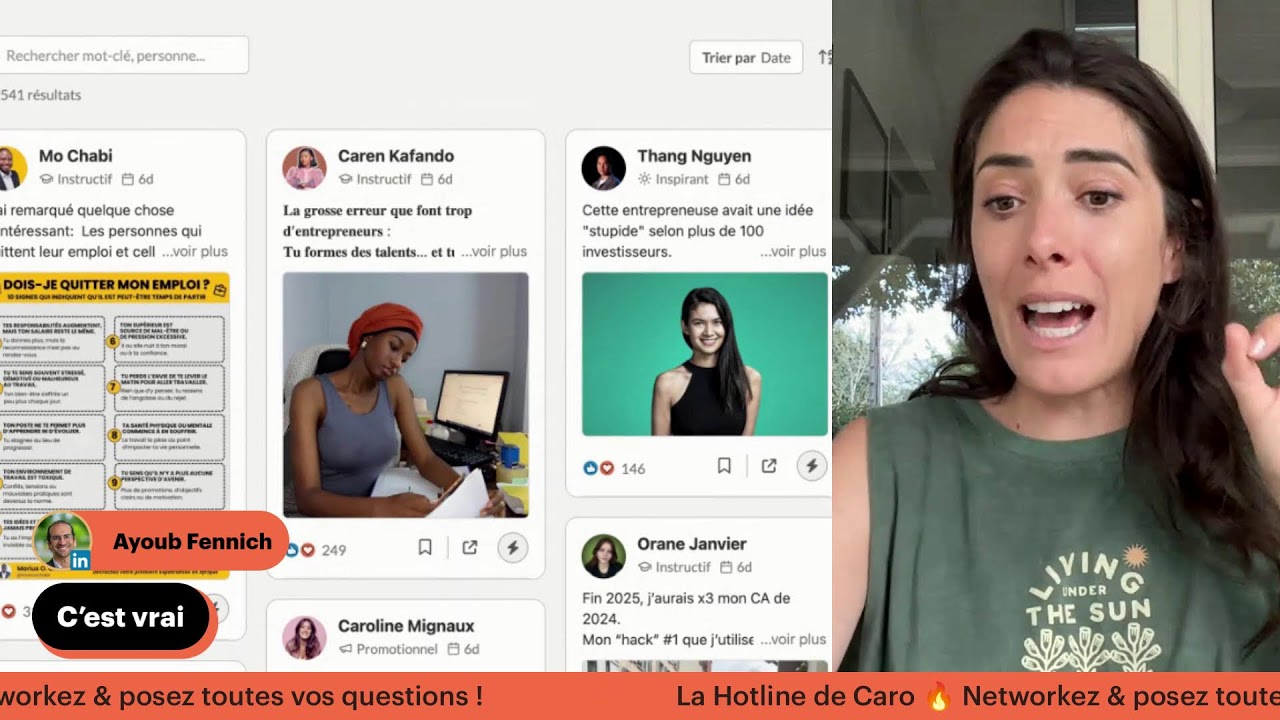 La Hotline de Caro 🔥 - J'écris un post en direct
