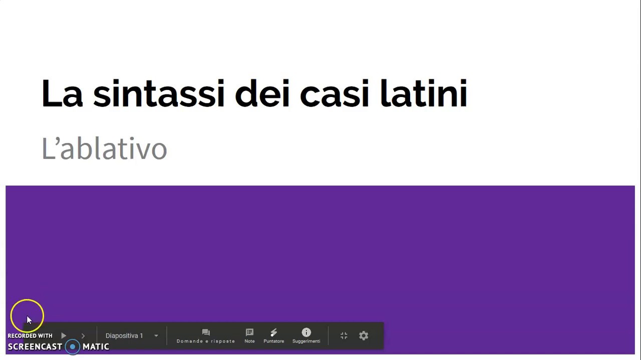 5 La sintassi dei casi: l'ablativo