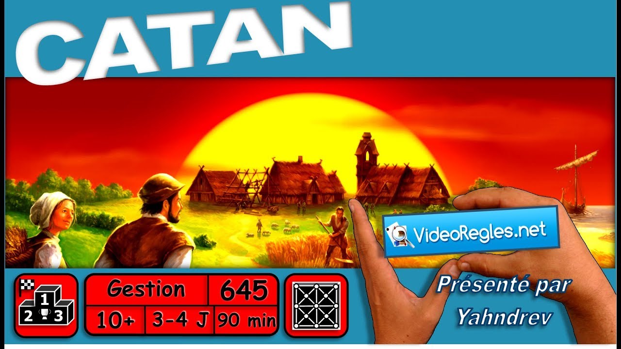 Vidéorègle Jeu de Société " CATAN " (Les Colons de Catane) par Yahndrev (