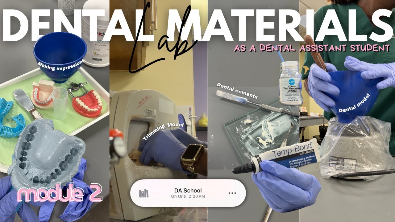 🦷DENTAL ASSISTANT STUDENT VLOG 04: Dental Materials Lab