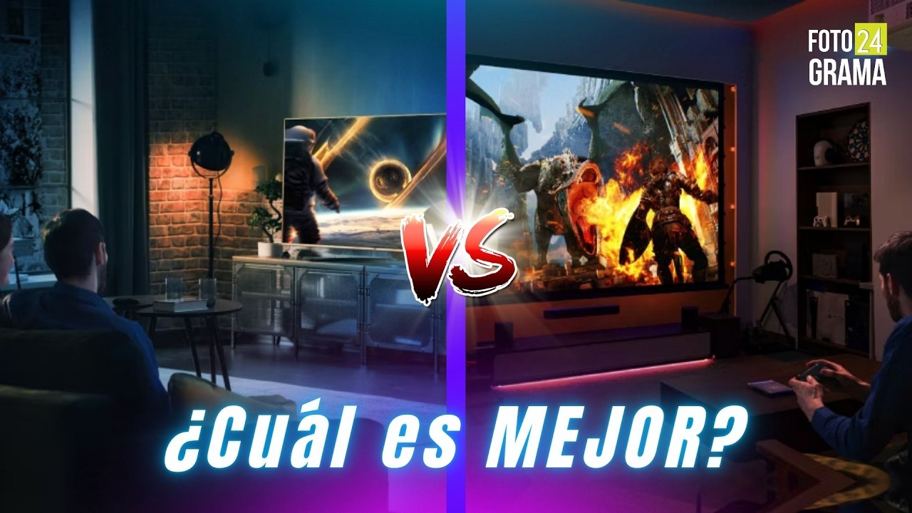 ¿Es mejor PROYECTOR o TELEVISOR para Películas y Videojuegos? | Fotograma 24 con David Arce