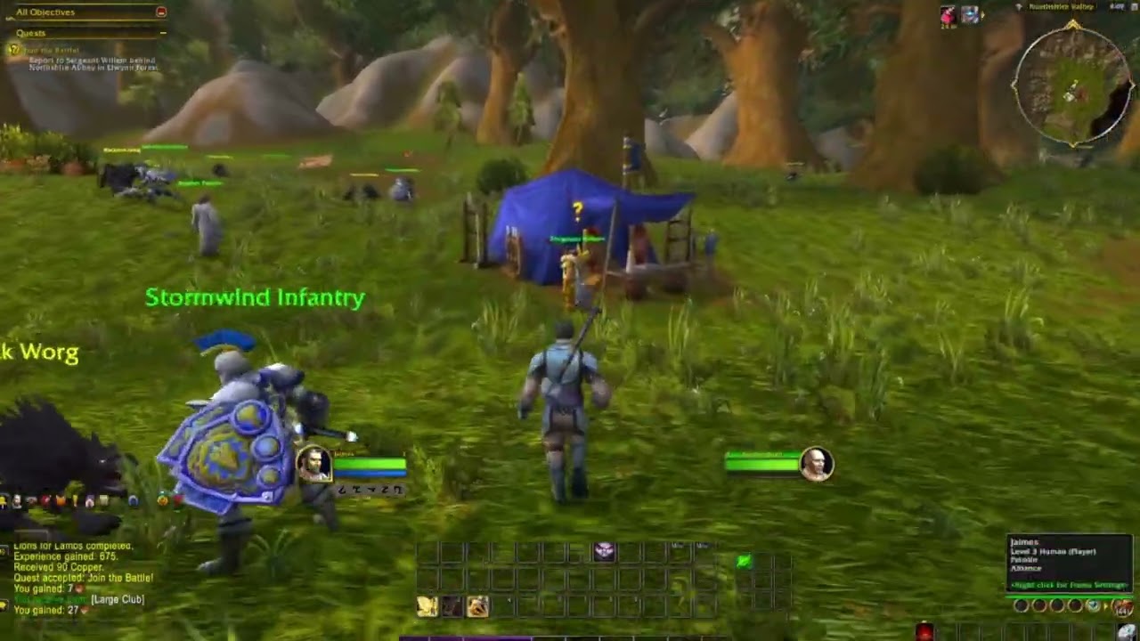 World of Warcraft - Gameplay - Human Paladin (1-8)