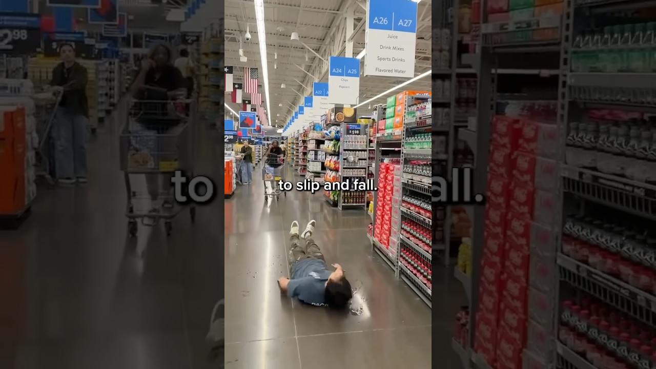 Можно ли подать в суд на WALMART, поскользнувшись и упав?