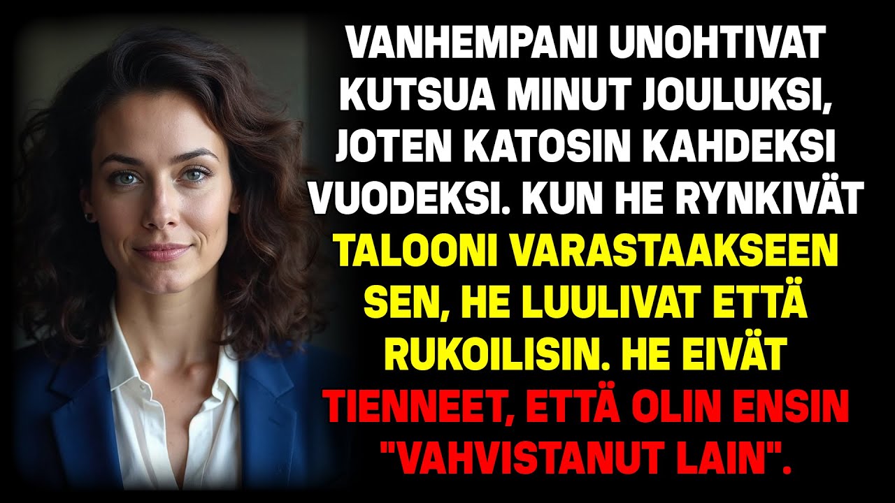 Vanhemmat 'unohtivat' minut joka joulu. Ostin kartanon &ndash; He toivat lukkosep&auml;n.