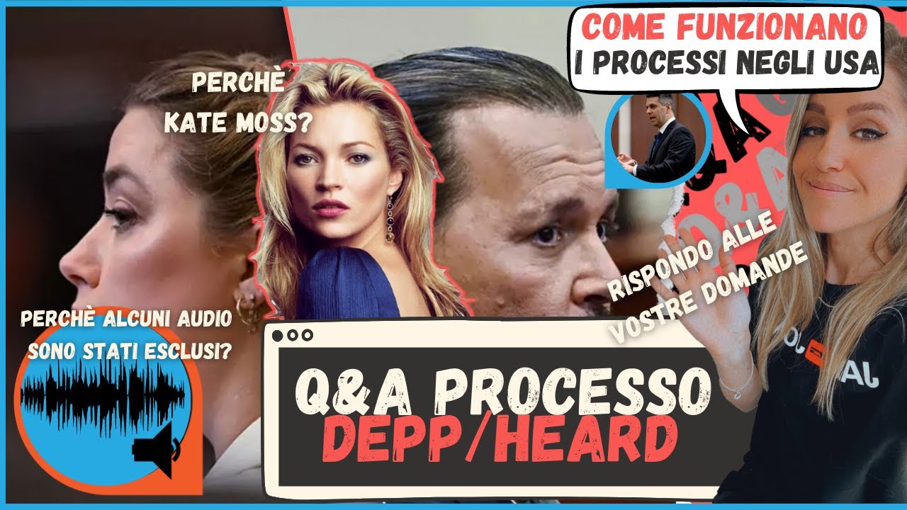 Perché KATE MOSS può testimoniare al processo di Johnny Depp? Q&A Processo Johnny Depp v Amber Heard