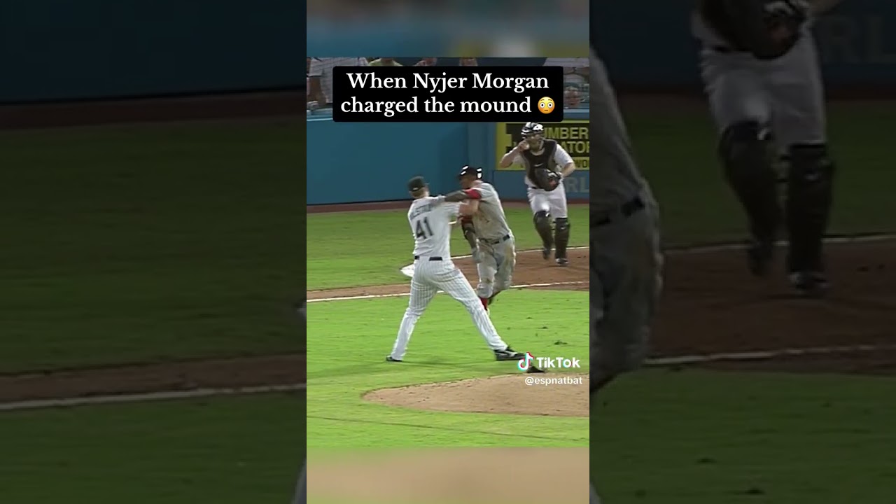 Chris Volstad's Pitch to Nyjer Morgan! Who was right ? #shorts #nbl #baseball #fight