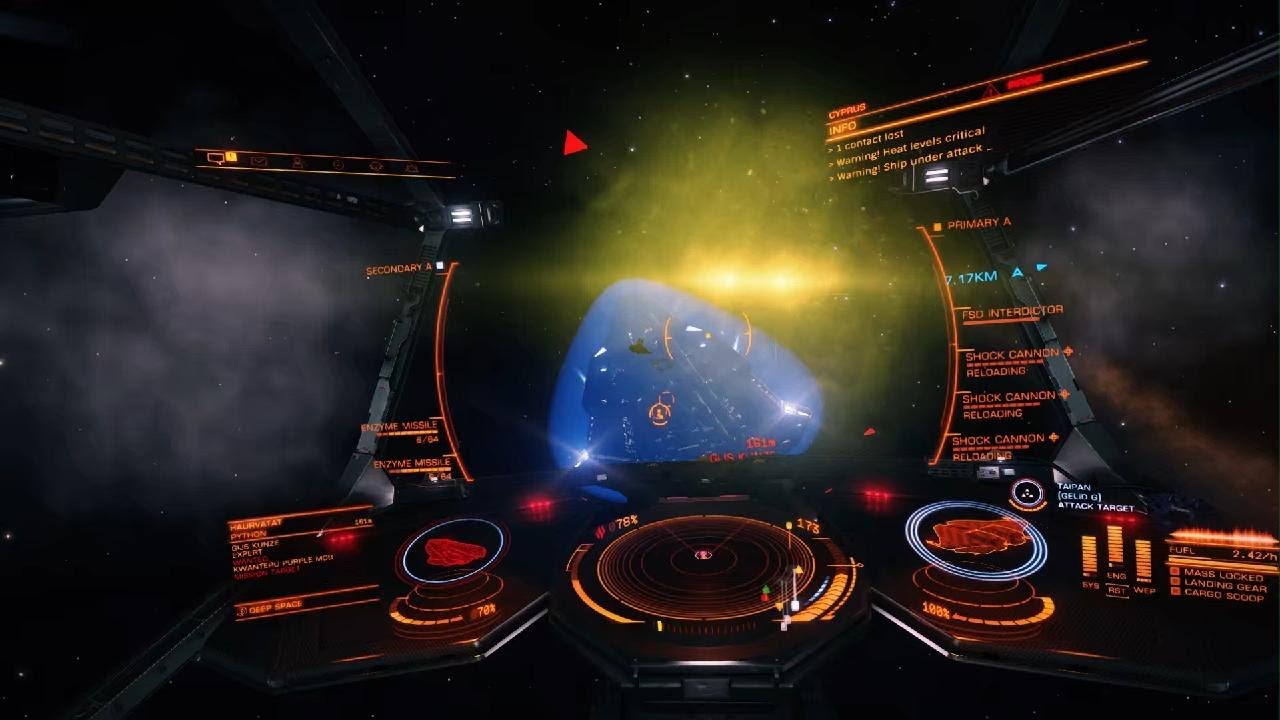 Elite dangerous shock cannons eat ships.