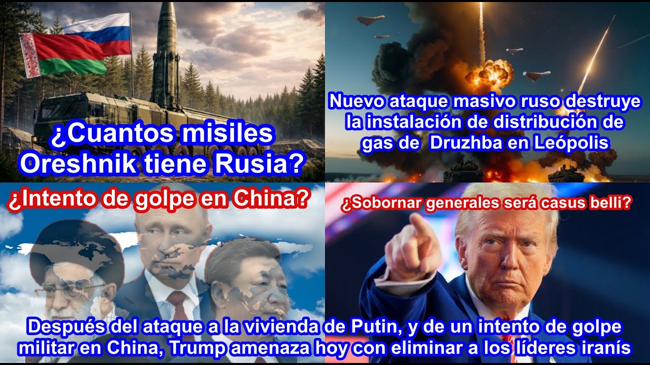 ¿Cuantos misiles Oreshnik tiene Rusia? La OTAN no puede con Rusia Trump amenaza a líderes de Irán