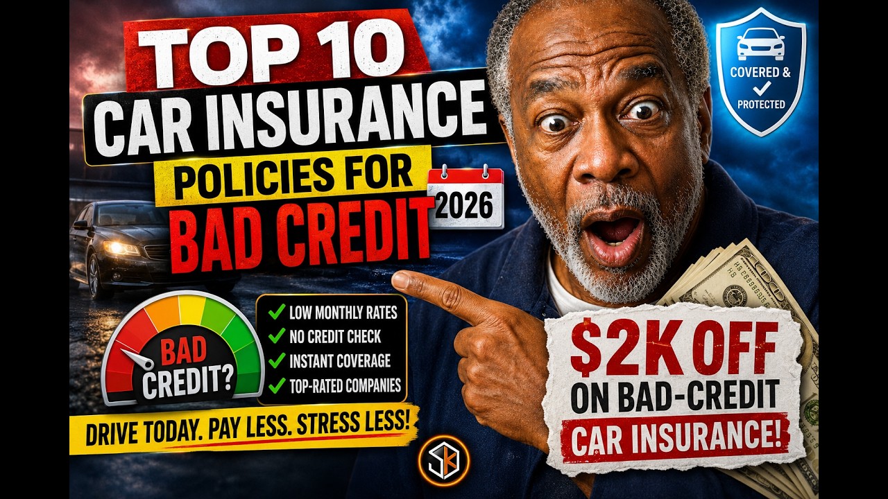 Top 10 Car Insurance Policies for Bad Credit 2024: $2K Off On Bad-Credit Car Insurance 🔶 RISK S2&bull;E10