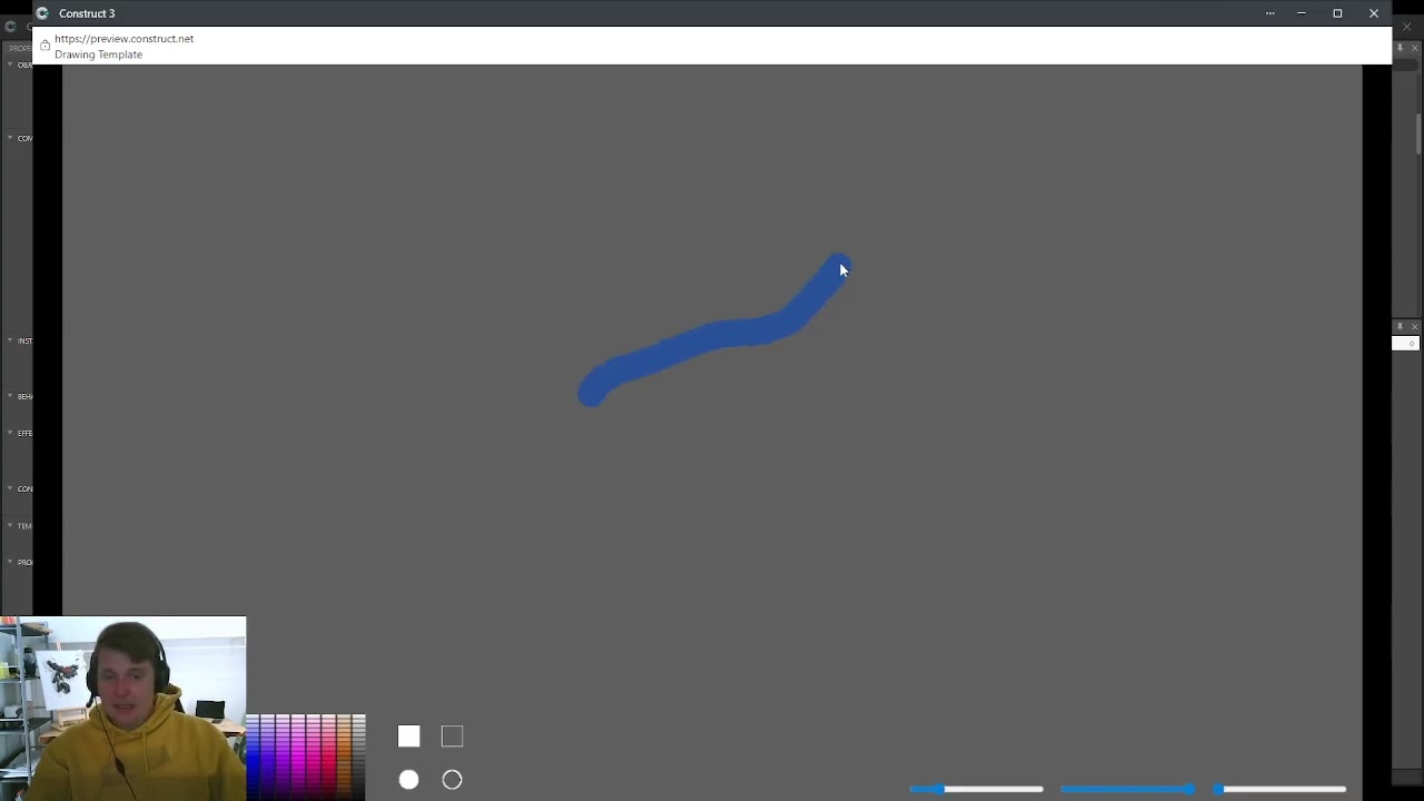 Making a Paint Canvas template - Construct 3 - part 2