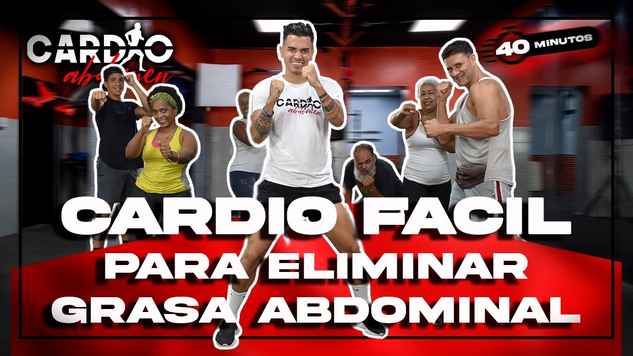 Ejercicio de cardio fácil para perder grasa abdominal en casa para principiantes