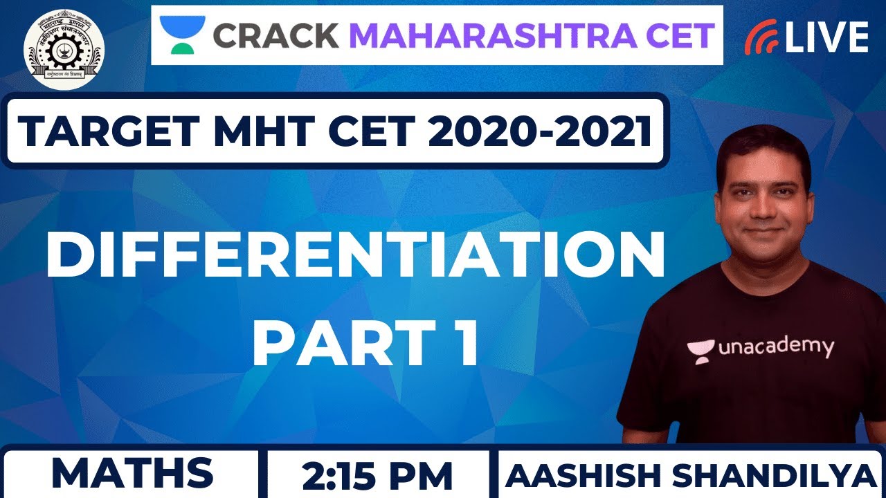 Differentiation (Part 1) | Aashish Shandilya | MHT CET