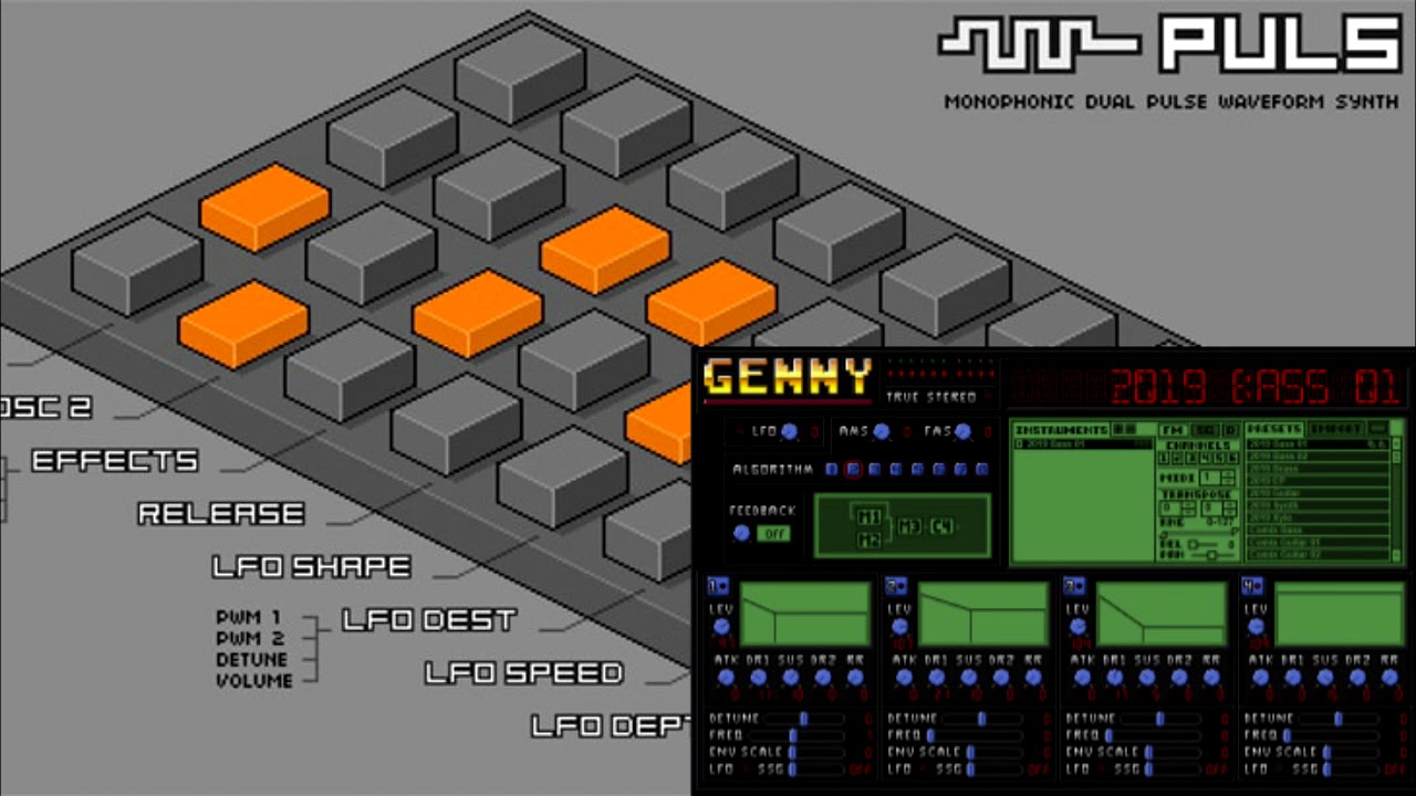 Chiptune // Puls vst - Genny vst [Oli Commander]