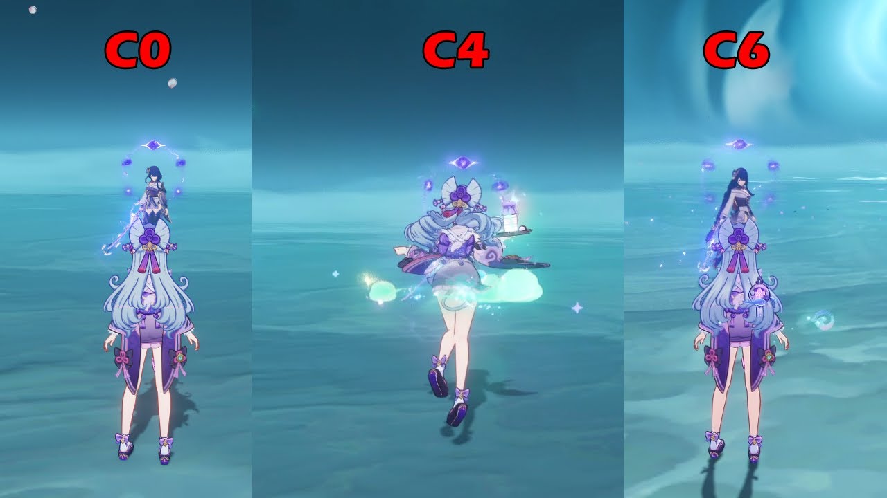 MIZUKI C0 ~ C6 COMPARSION | GENSHIN IMPACT