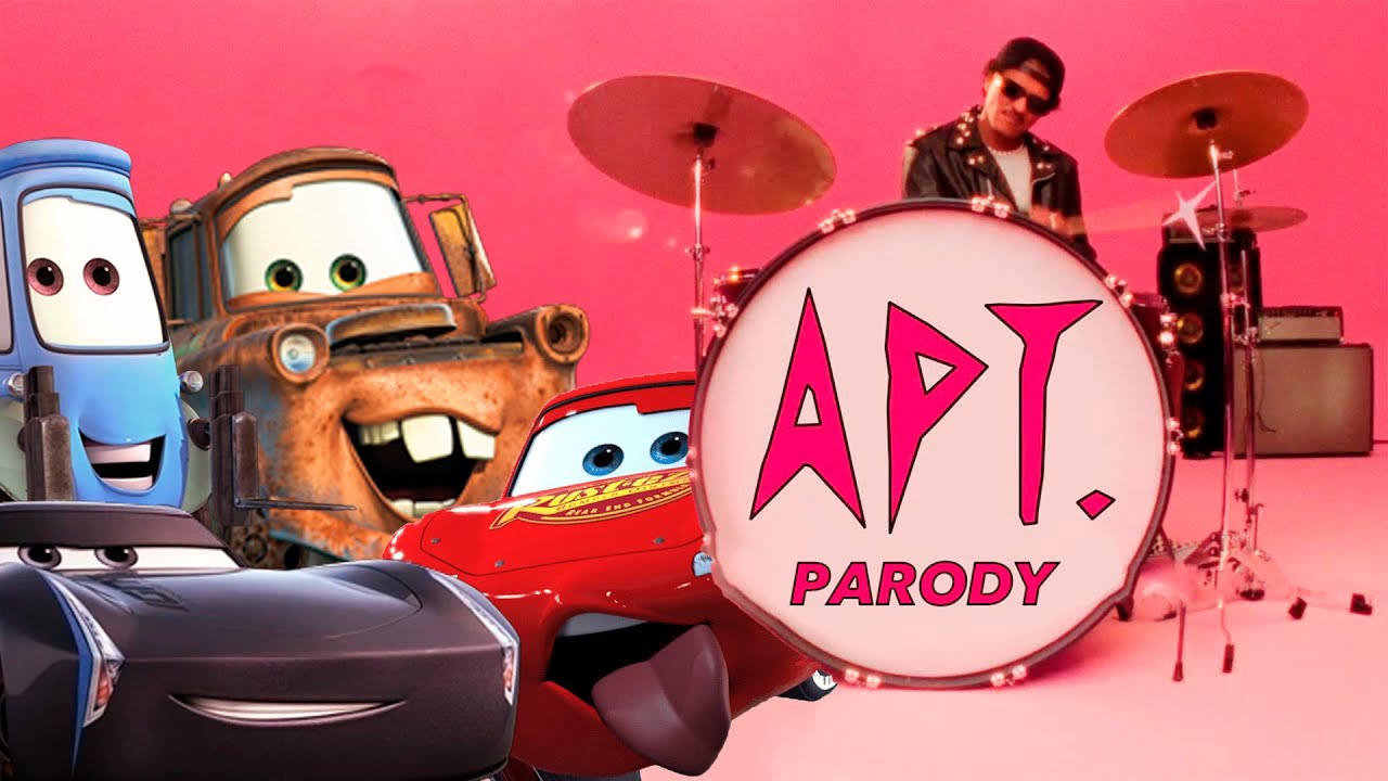 TOP 5 SONGS Cars Lightning McQueen Storm Guido Mater - ROSÉ & Bruno Mars - APT.(Cars) Top Parody