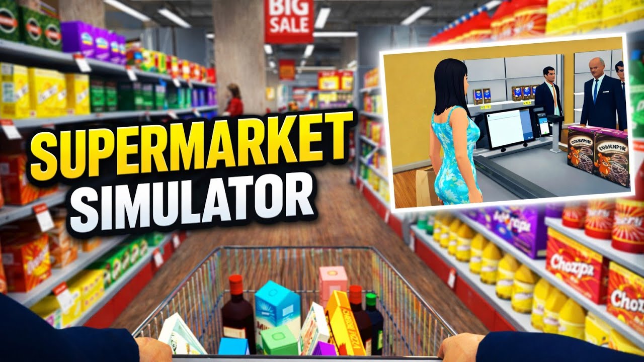 Supermarket Simulator Gameplay | I played supermarket Simulator for first time