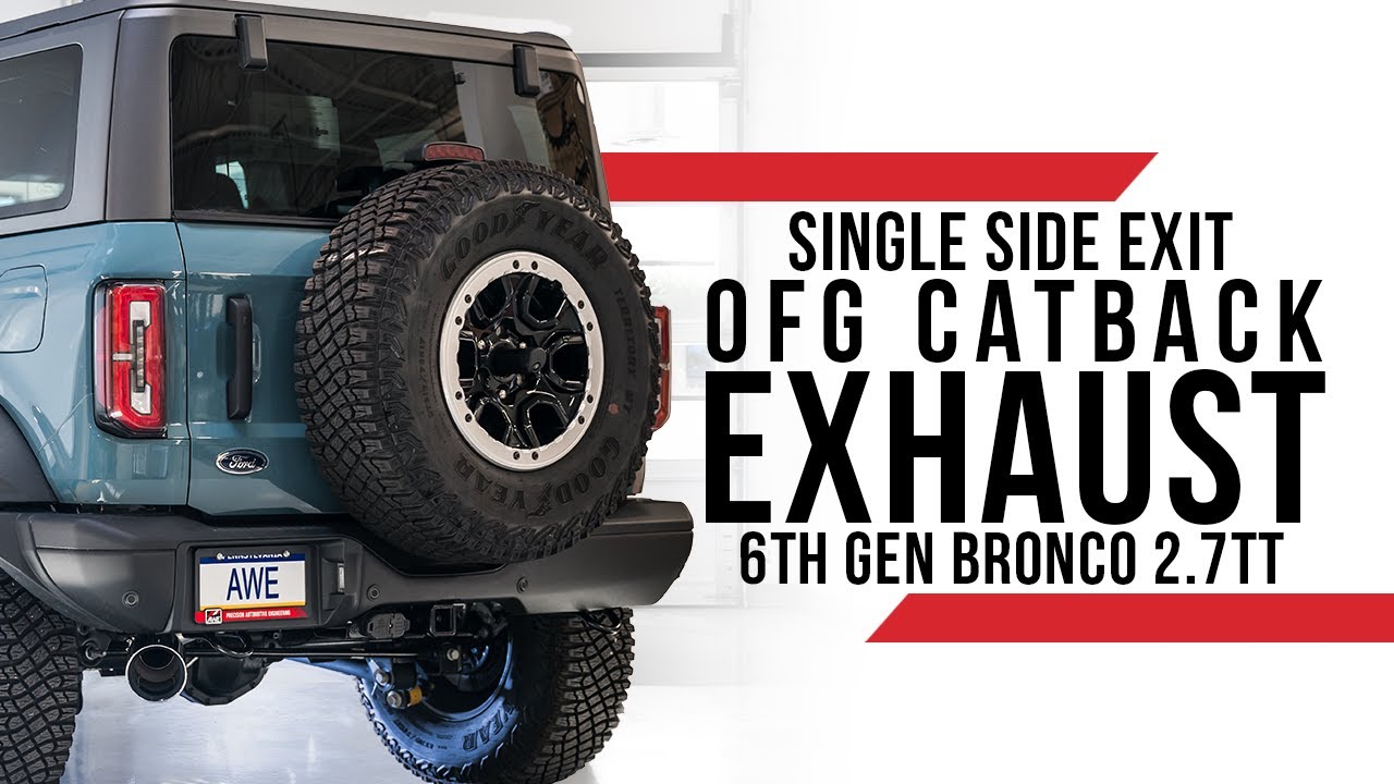 [2.7TT] AWE 0FG Single Side Exit Catback Exhaust for 6G Bronco