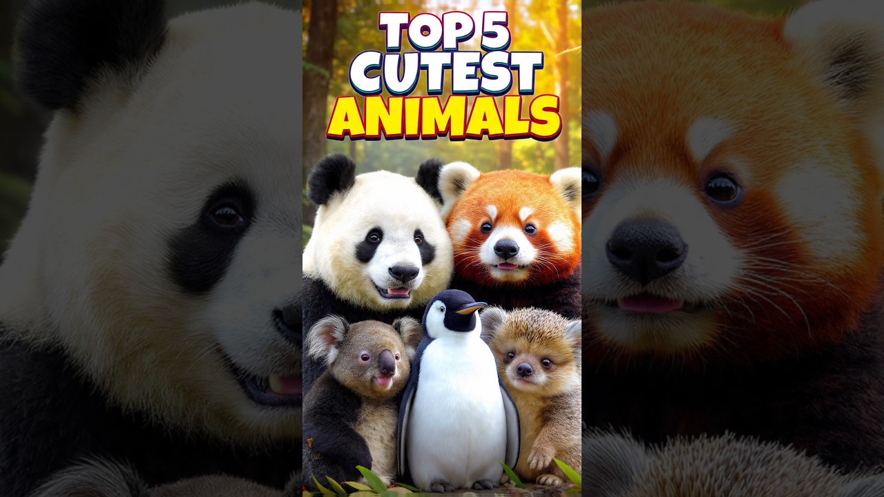 Top 5 Cutest Animals in the World 🐼 