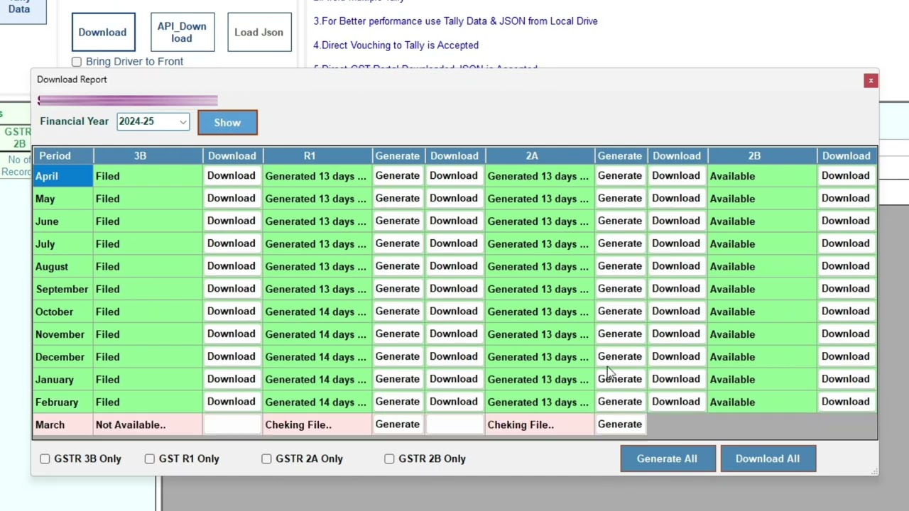 How to Download GSTR JSON files using Beyond Tools
