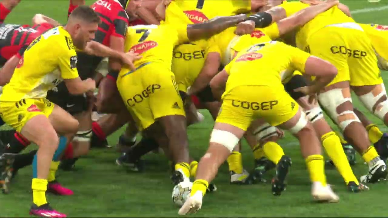 TOP 14 - Essai de Tawera KERR-BARLOW (SR) - Stade Toulousain - Stade Rochelais - Saison 2022-2023