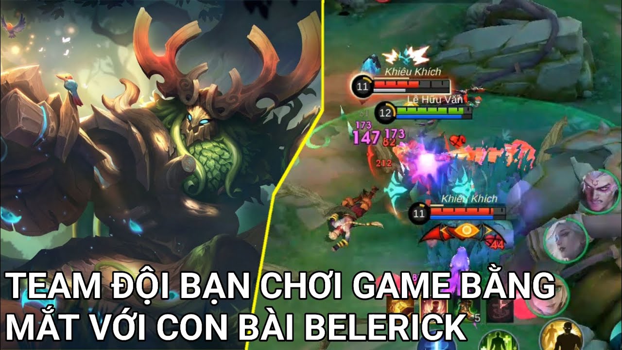 MLBB | TEAM ĐỘI BẠN CHƠI GAME BẰNG MẮT VỚI CON BÀI BELERICK | Lê Hữu Văn TV MLBB