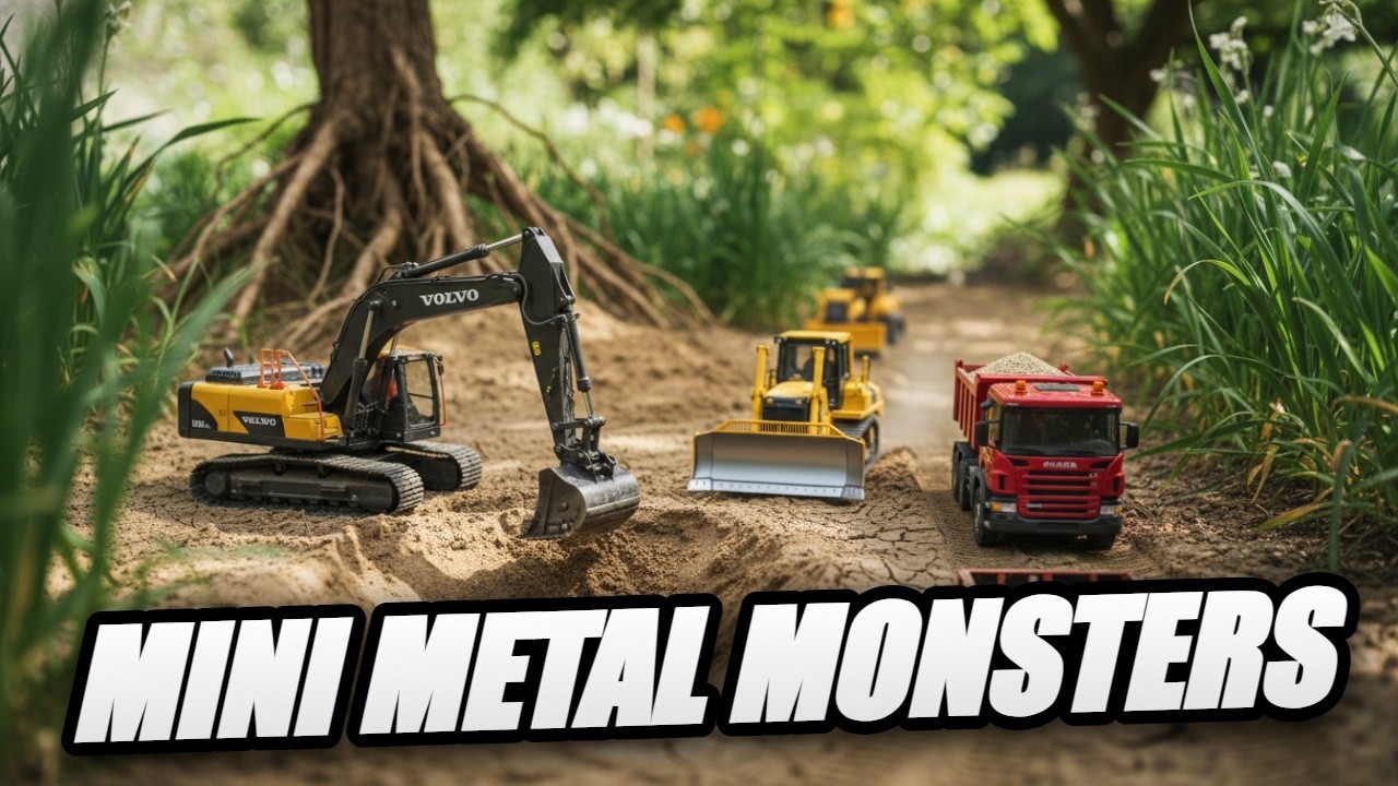 Can this RC Hydraulic Excavator survive the Sand Dune Strike? | RC Construction Vehicles