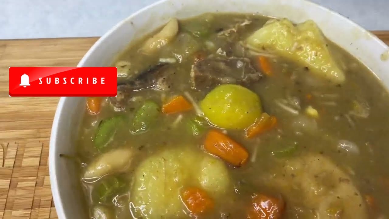 Goat  Soup Recipe Jamaican Style|| Authentic MANISH Water Soup