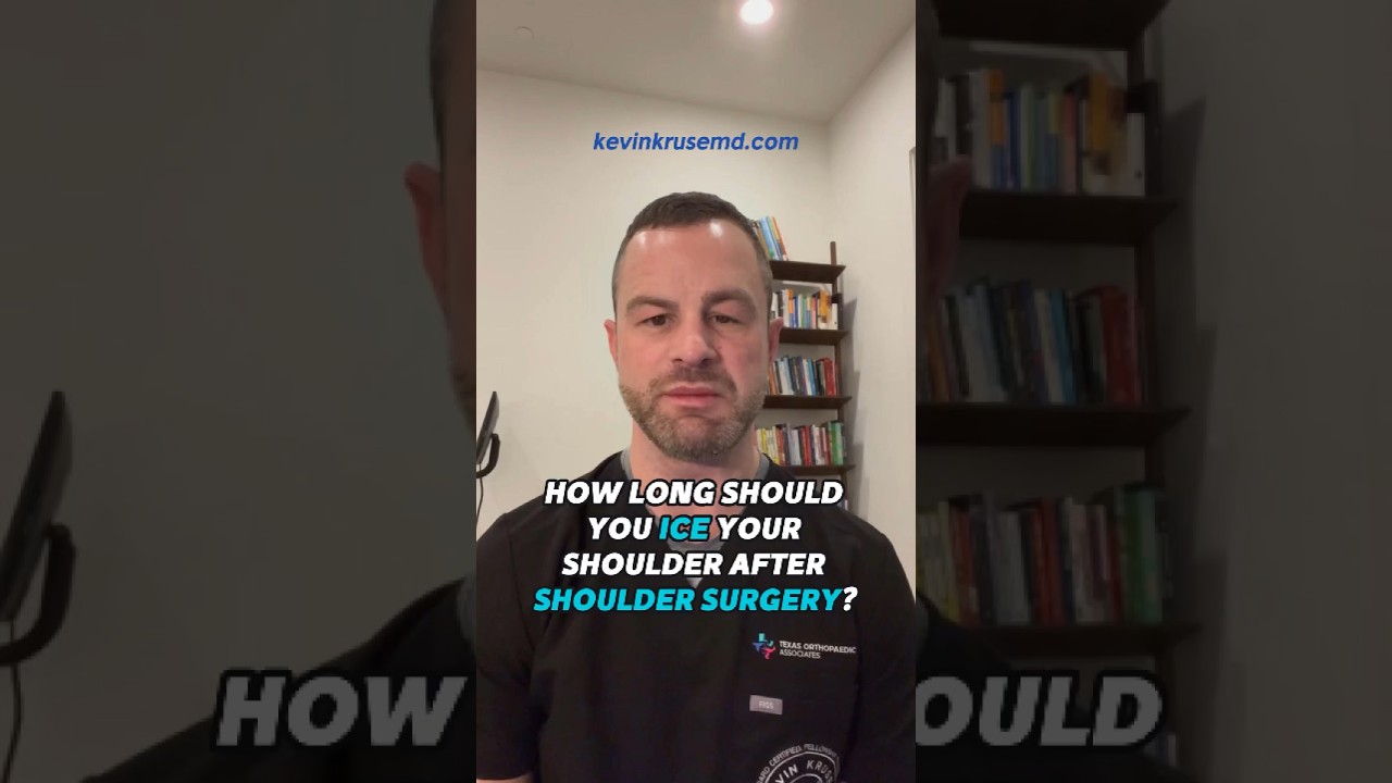 How Long Should You Ice Your Shoulder After Surgery #shouldersurgery #orthopedicsurgeon