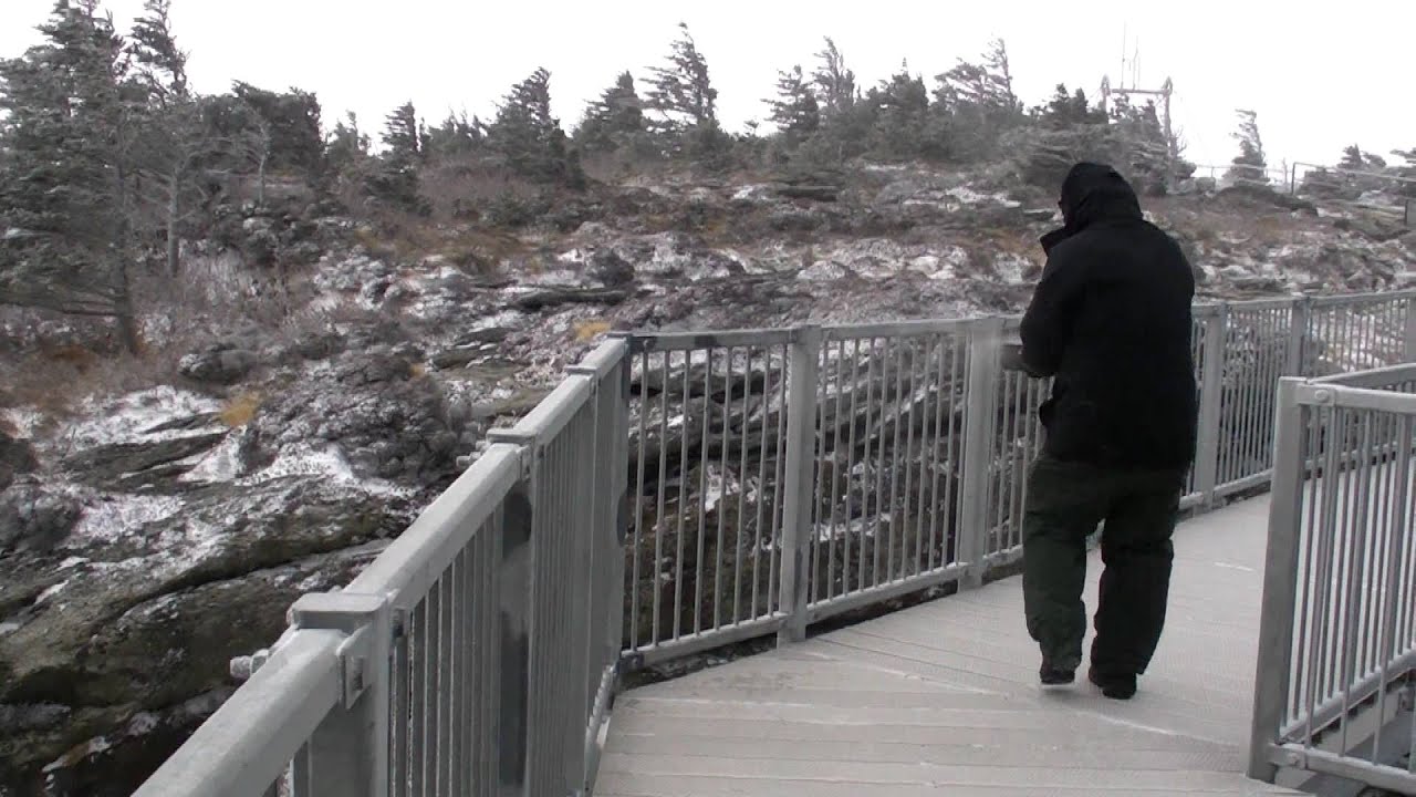 1-3-12:  An Attempt to Make Snow at Grandfather Mountain