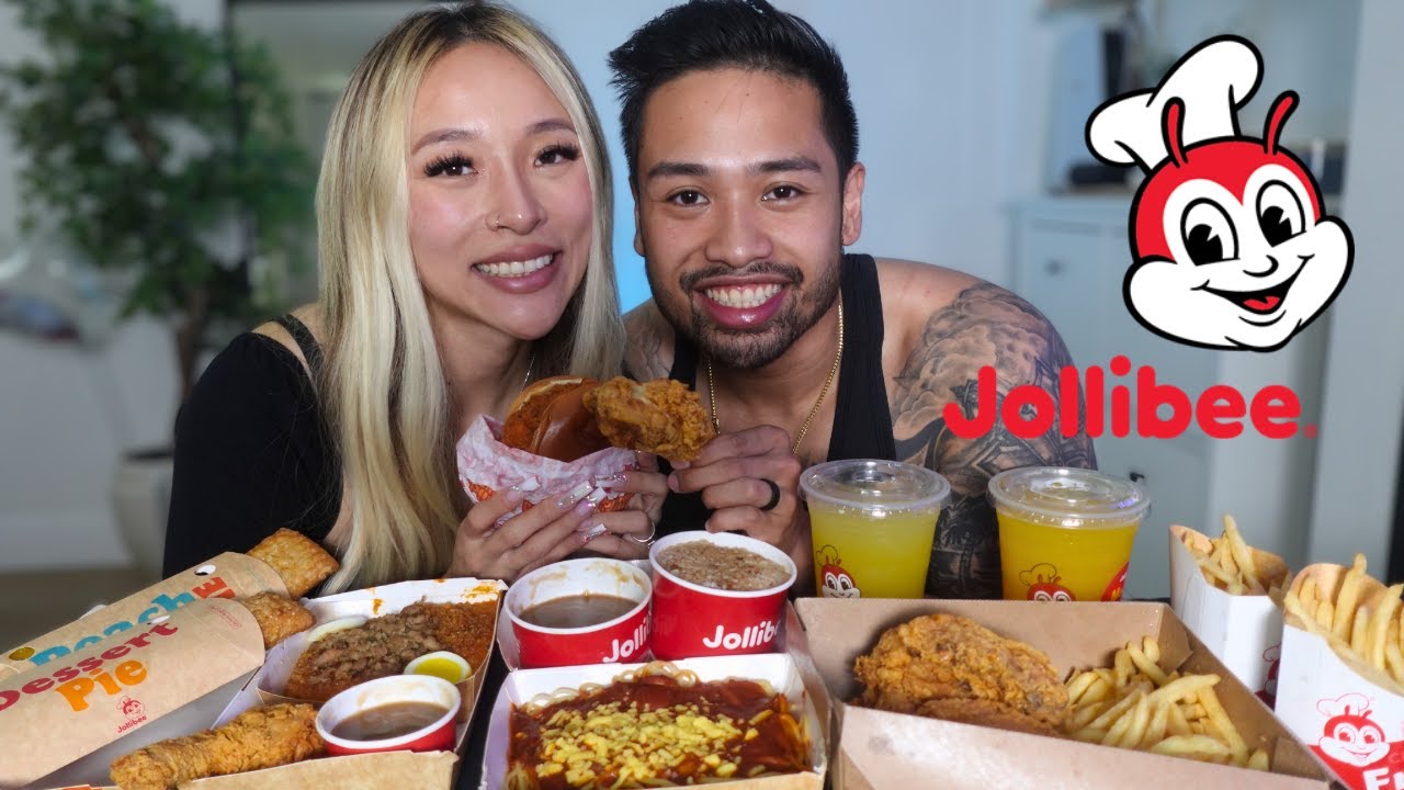 Filipino-Vietnamese Couple Conquers Jollibee Mukbang | ASMR