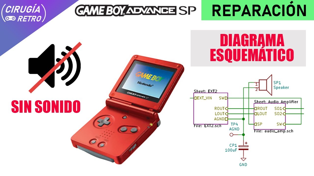 Reparando el audio de un GBA SP [Juegos de Suscriptores] / Game Boy Advance SP / 4K