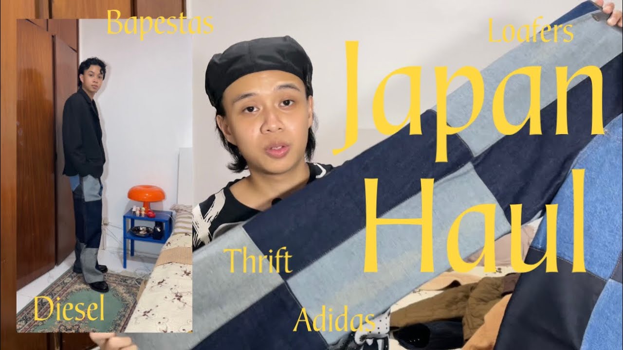 Japan Haul (Thrift, Bape, GU, Adidas, Loafers, Diesel and many more)