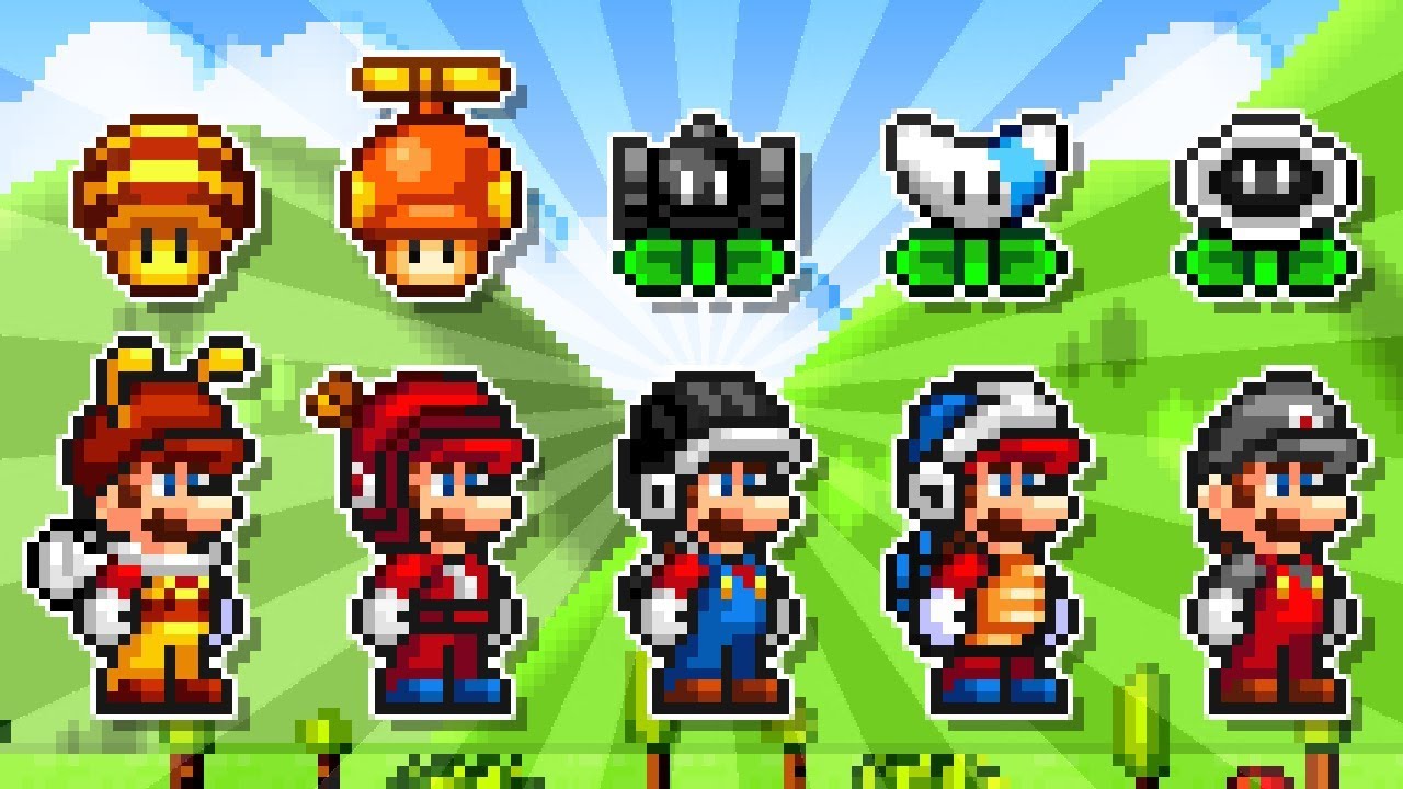 Super Mario Unimaker 1.S.2 - All Power-Ups!