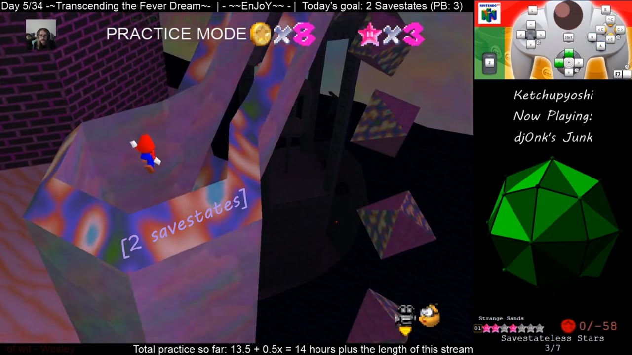 dj0nk's Junk: Transcending the Fever Dream in 2 Savestates