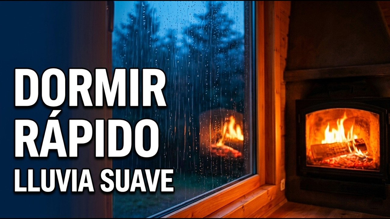 Lluvia Suave en Cabaña 🌧️ Dormir Rápido y Profundo (2 Horas) #dormirprofundo #musicaparadormir