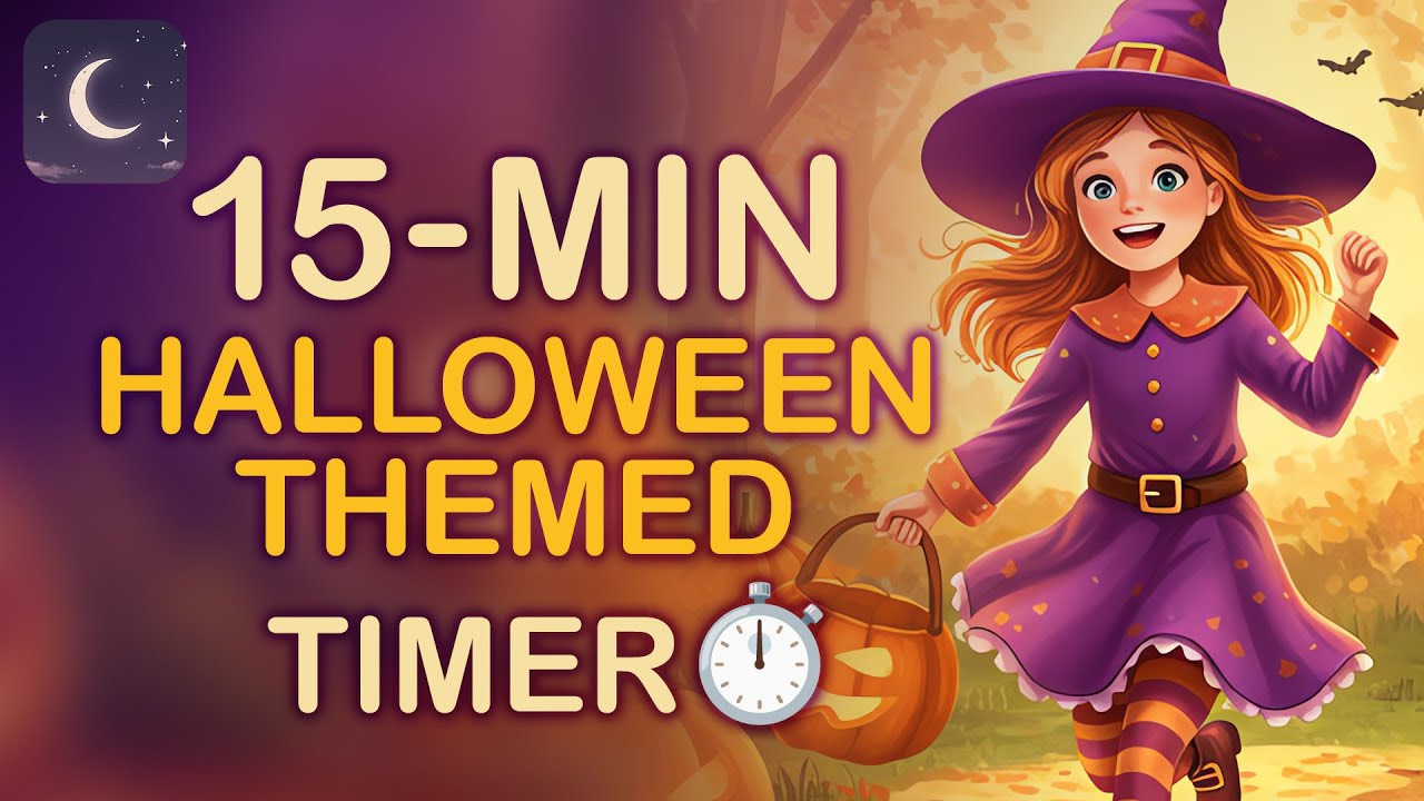 15-Minute Whimsical Halloween Timer – Classroom & Study Countdown by Moon Whimsy