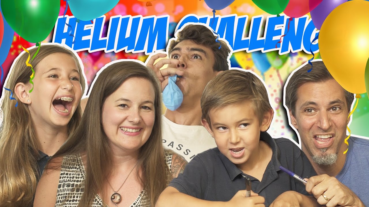 Family Helium Challenge | Josh Darnit