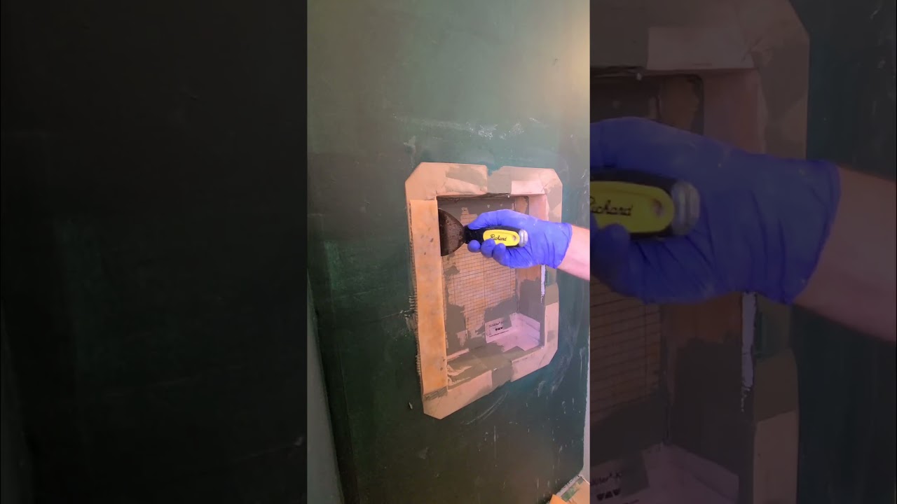 How to waterproof a niche with kerdi