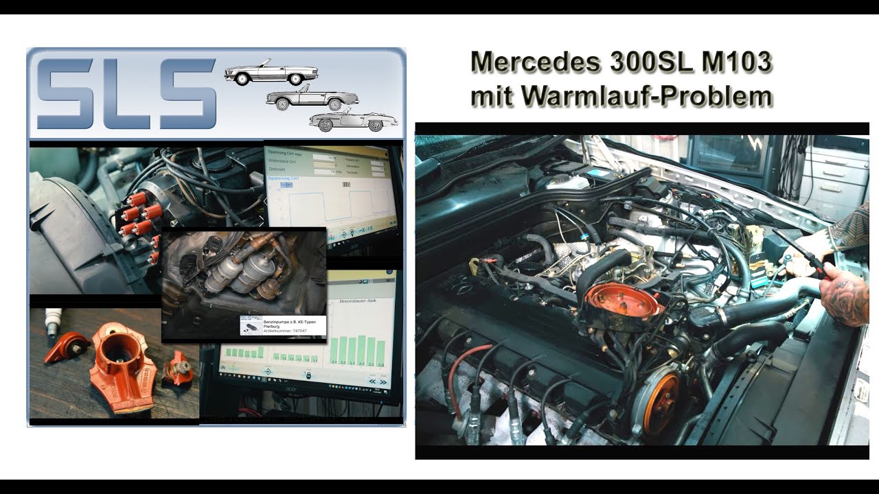 Mercedes R129 R107 M103 300SL Warmlauf-Problem -Was ist da los? kalt alles ok -warm eine Katastrophe