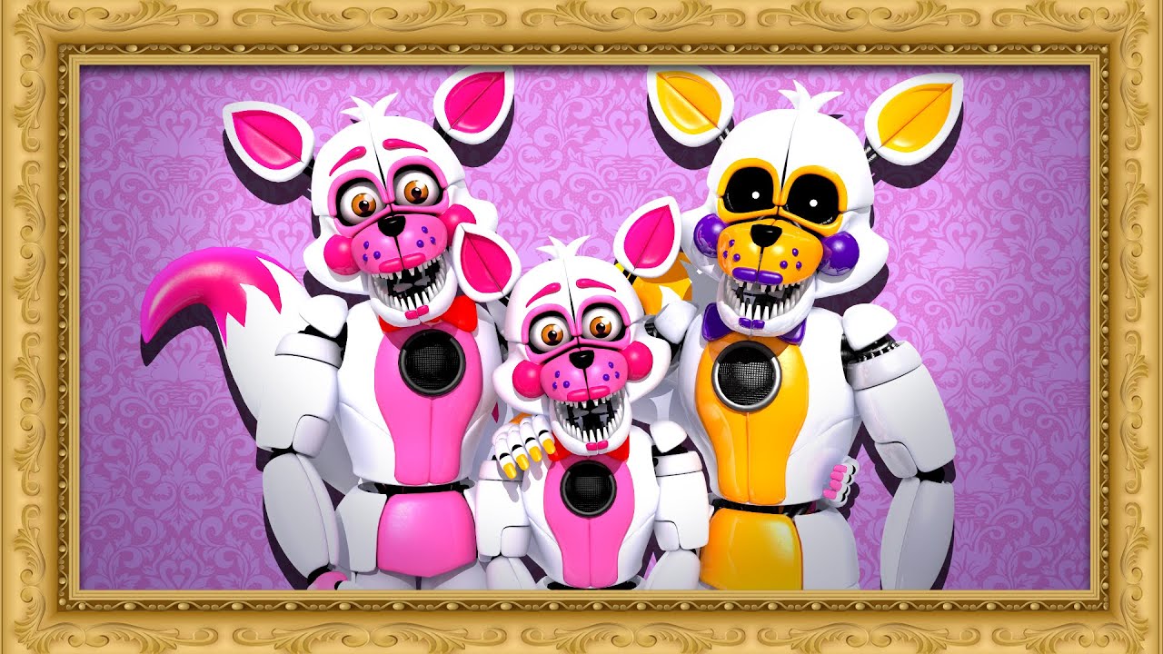 Funtime Foxy FAMILY PHOTOS with Lolbit