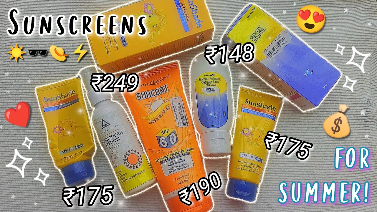 *UNDER ₹300* SUNSCREENS IN INDIA THAT YOU NEED TO TRY ☀️|BEST AFFORDABLE SUNSCREENS FOR SUMMER INDIA