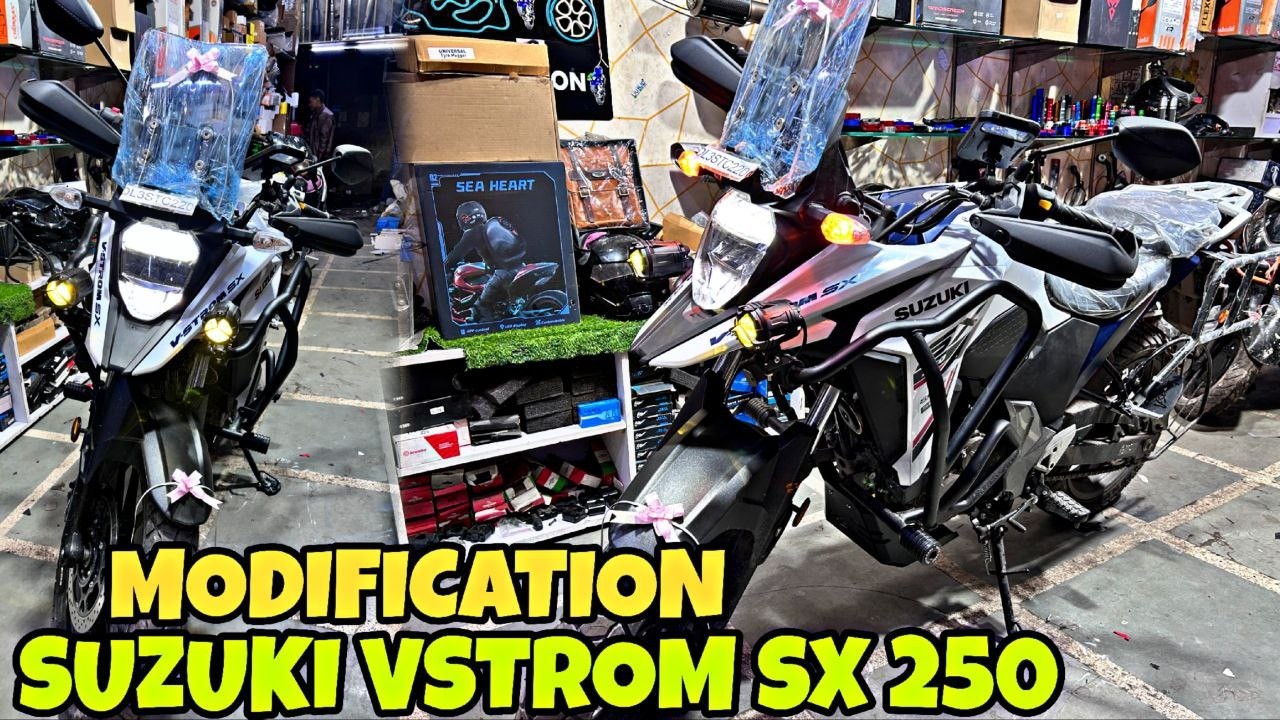 SUZUKI VSTROM SX 250 ki Loaded Touring Modification | Top Notch Modification | Crash Guard |