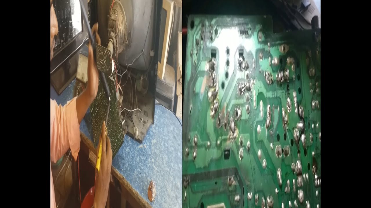 how to crt tv repair, philips 21 inch tv no pawor problem esily soltion