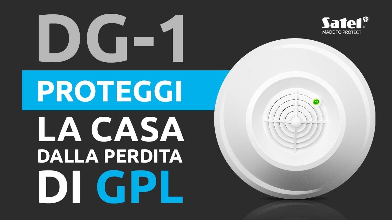 Individua rapidamente una perdita di GPL con il rilevatore di gas butano-propano DG-1 LPG | SATEL