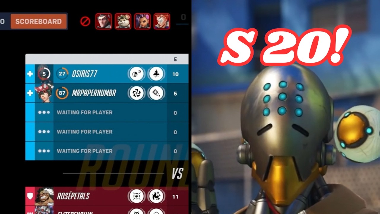 End of S20 (Ft. Rage Quitters and Long Queue Times) | Overwatch | #2