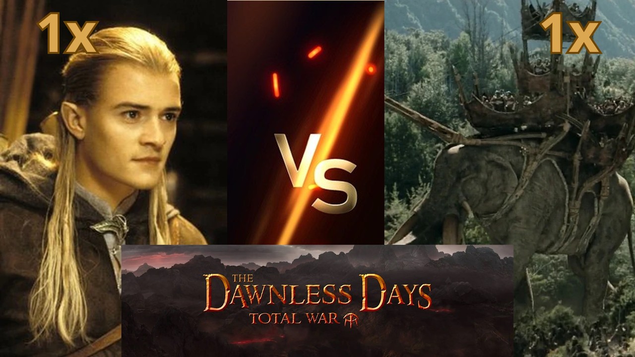 Can Legolas Beat Mûmakil in Dawnless Days: Total War?