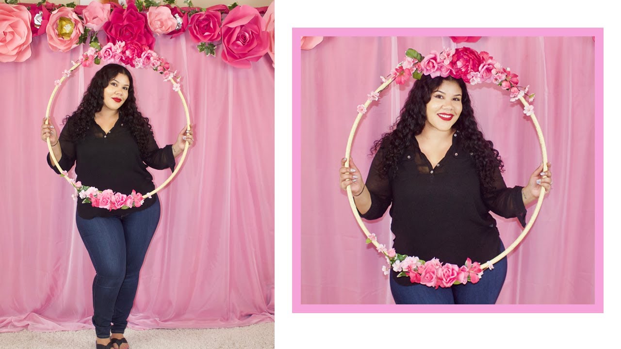 SIMPLE DIY FLORAL HOOP- PHOTO PROP